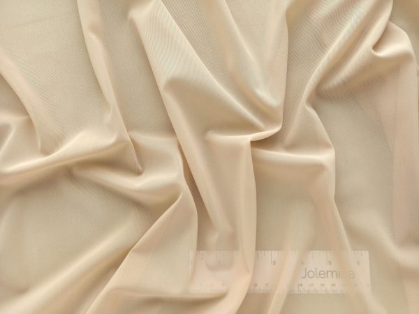 medium weight nude powernet fabric with ruler