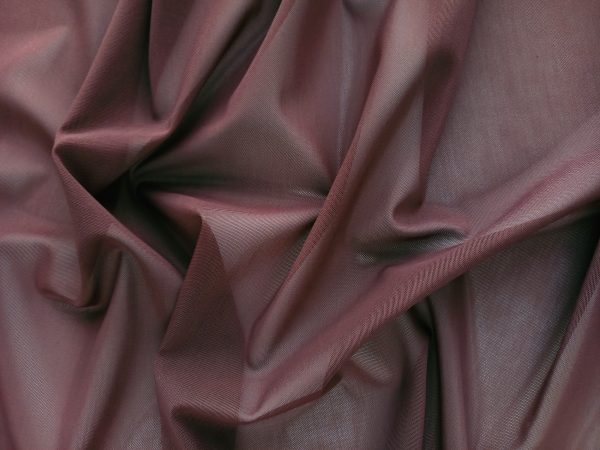 brown red medium heavy weight firm powernet fabric