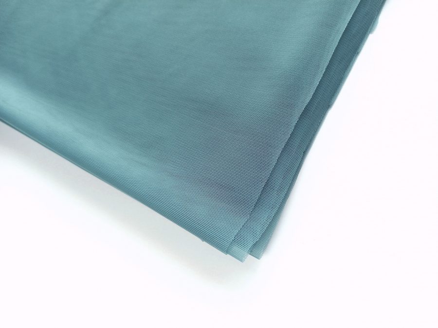 Teal extra light weight sheer stretch powermesh fabric, 140 cm (55