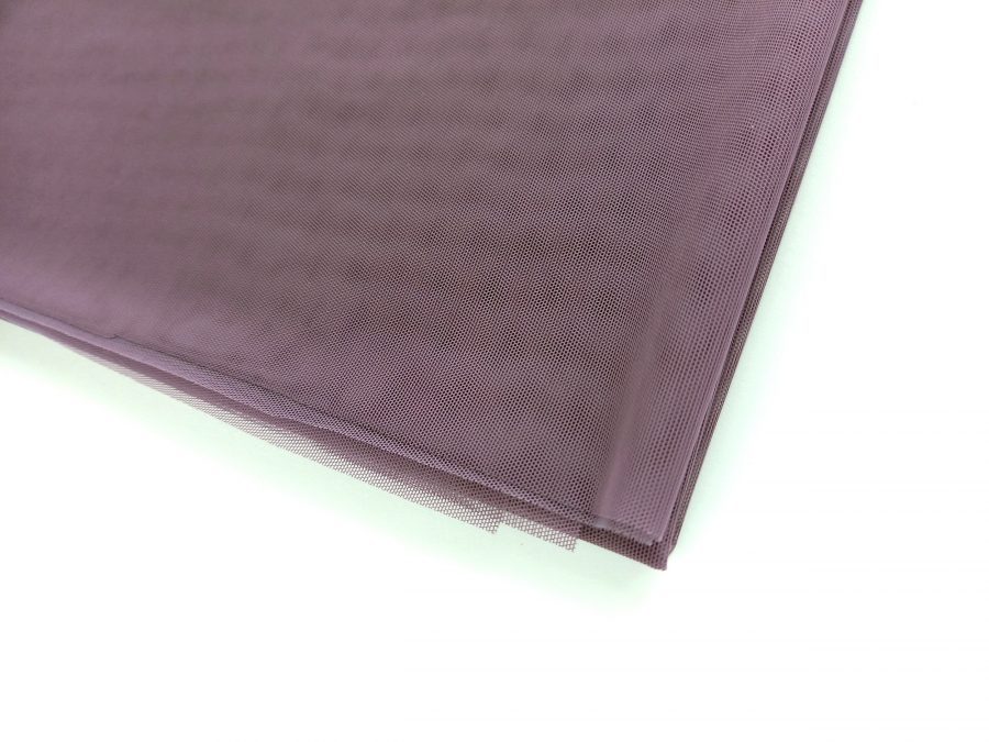 Dusty purple extra light weight sheer stretch powermesh fabric, 150 cm  (59'') wide - Jolemina