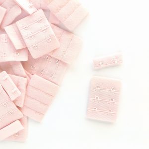 pink 2 x 3 bra hook and eye set