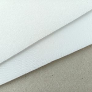 cream white laminated foam fabric