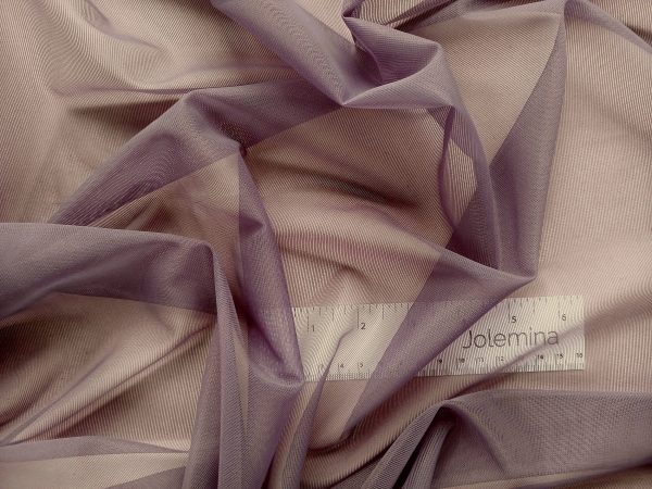 non stretch sheer lining gray purple