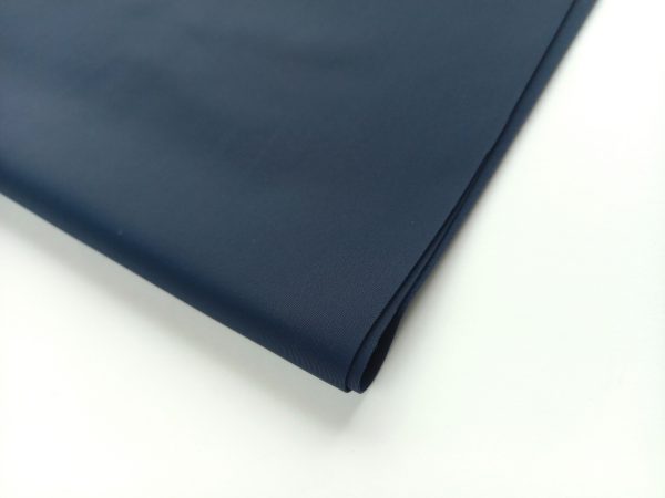 navy blue beachwear fabric with matte finish