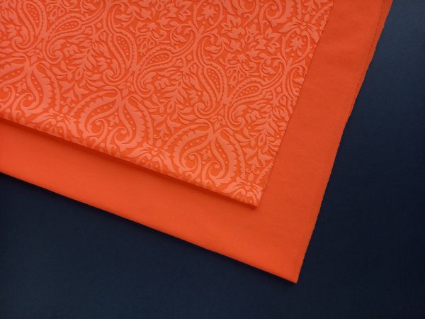 bright orange fabric kit for swimwear making