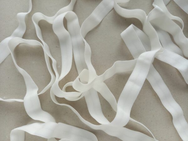 cream matte fold over elastic foe