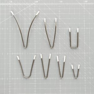 Uncoated metal bra separators U and V shapes